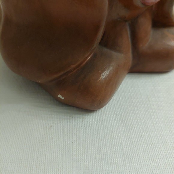 Vintage Brown Crying Basset Hound Mid Century Modern Ceramic Figurine MCM Decor - Picture 5 of 12